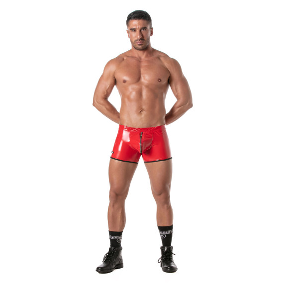 copy ofVinyl Zipped Push Up Boxer Black