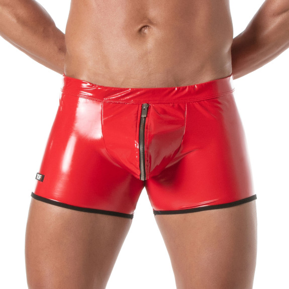 copy ofVinyl Zipped Push Up Boxer Black