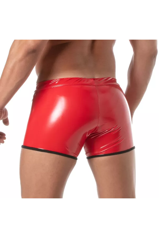 copy ofVinyl Zipped Push Up Boxer Black