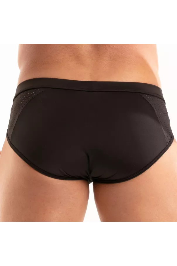 A Temptation Microfiber Briefs Black From Back