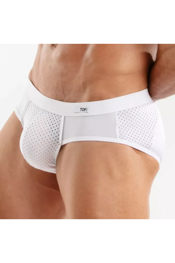 The New Temptation Microfiber Briefs White From Side