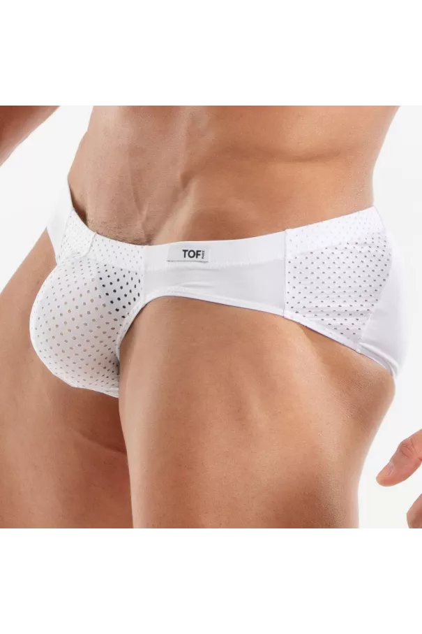 TOF Paris's Model Wearing A Temptation Microfiber Bikini White