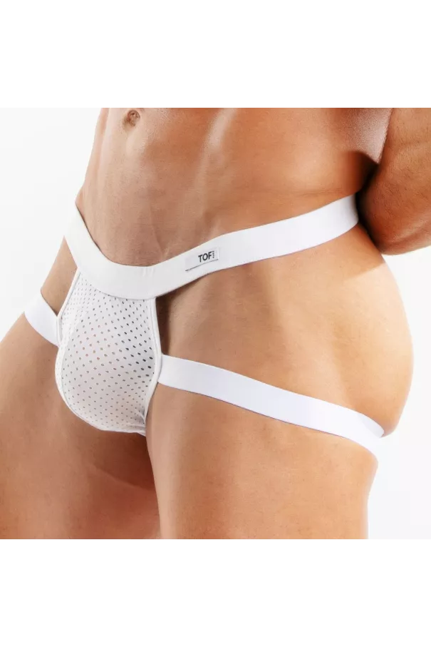 Temptation Microfiber Jock White bY Tof Paris For Men