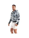 Camo Fleece Hoodie Blue