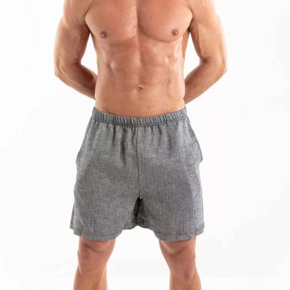 Linen Short Grey