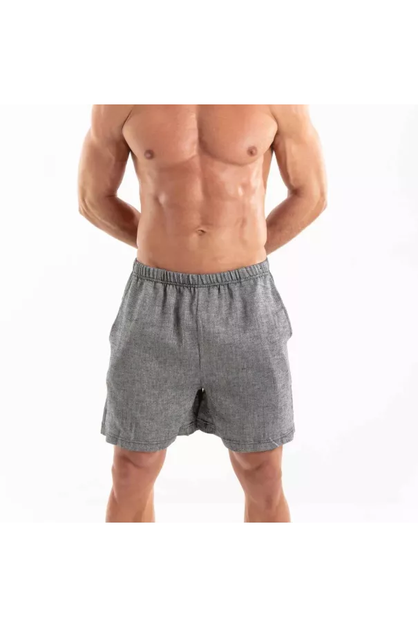 Linen Short Grey