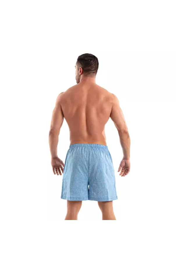 Linen Short Blue