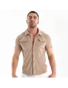Knitted Corduroy Shirt Sand