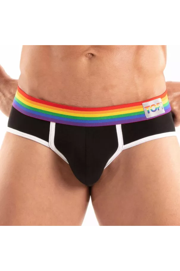 The New Pride Briefs Black From Front