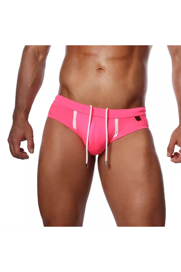 Happy Swim Briefs Neon Pink - TOF-PARIS.com