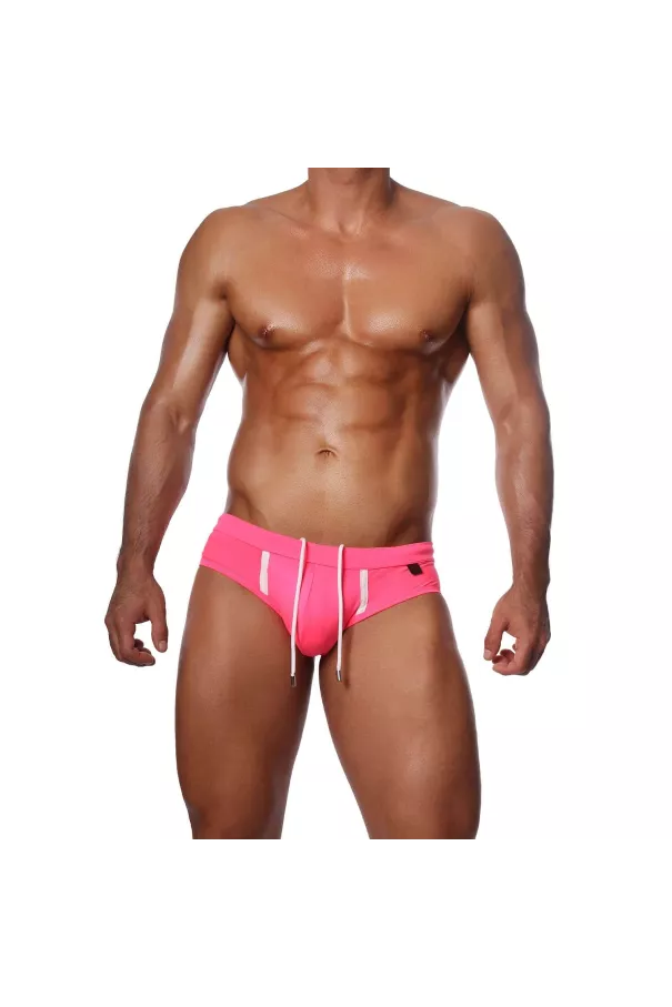 Happy Swim Briefs Neon Pink - TOF-PARIS.com