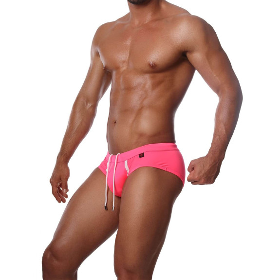 Happy Swim Briefs Neon Pink - TOF-PARIS.com