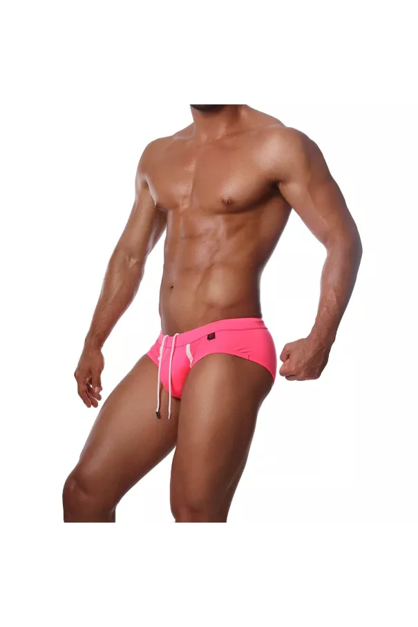 Happy Swim Briefs Neon Pink - TOF-PARIS.com