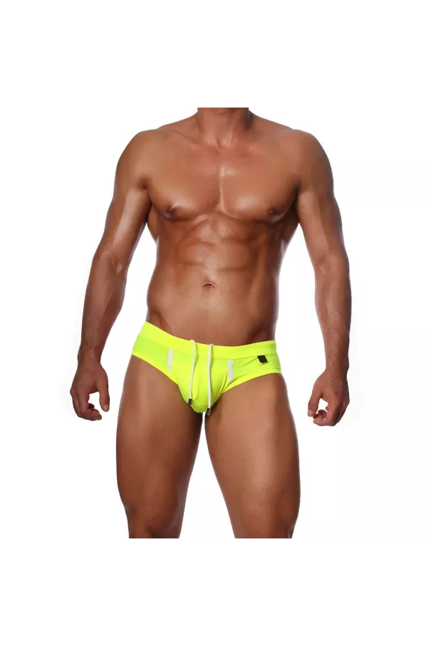 Happy Swim Briefs Neon Yellow - TOF-PARIS.com