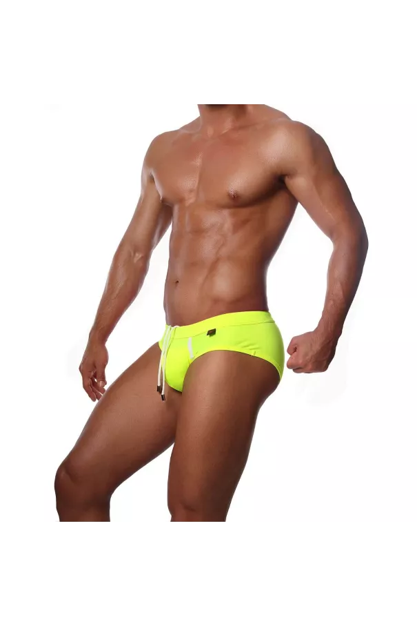 Happy Swim Briefs Neon Yellow - TOF-PARIS.com