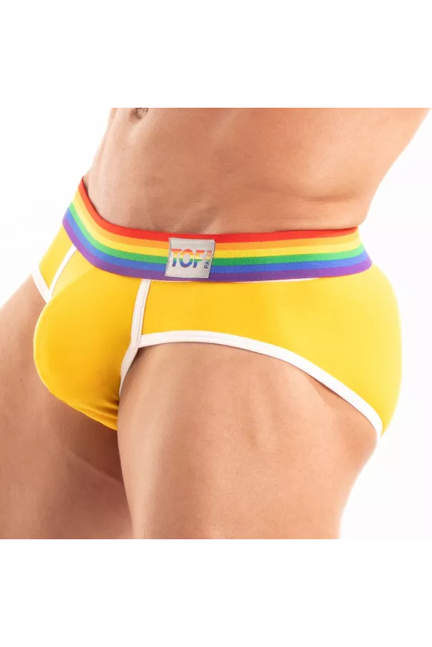 The New Pride Briefs Yellow By TOF Paris