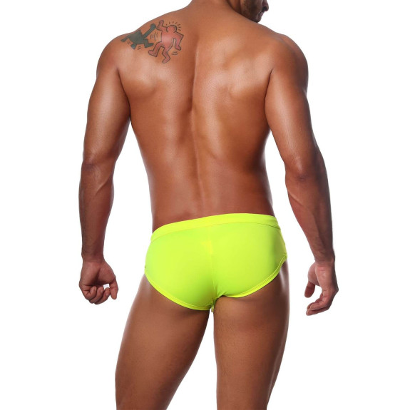 Happy Swim Briefs Neon Yellow - TOF-PARIS.com