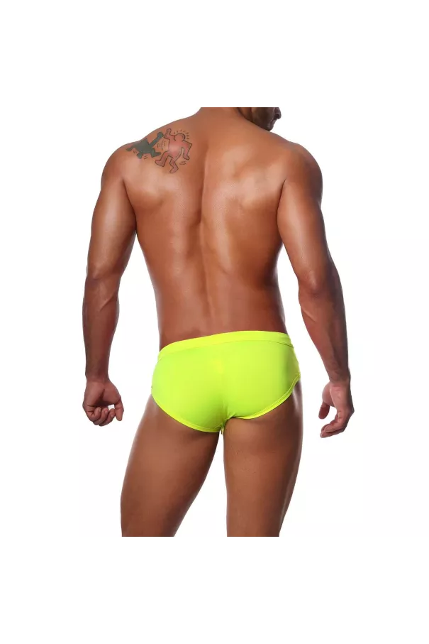Happy Swim Briefs Neon Yellow - TOF-PARIS.com