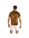Crushed Velvet Shirt Gold