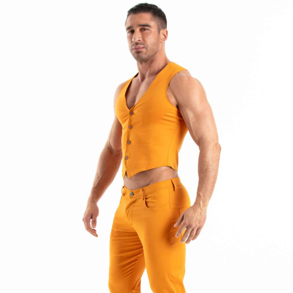 Chino Vest Orange