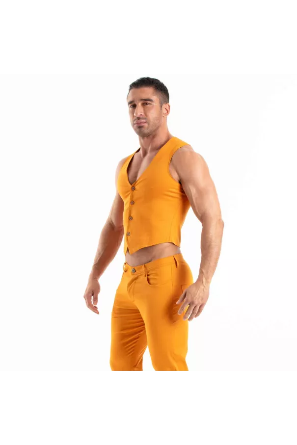 Chino Vest Orange