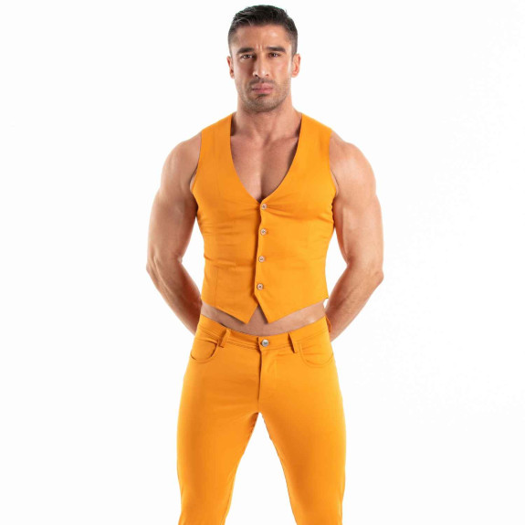 Chino Vest Orange