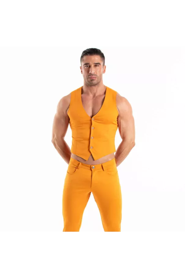 Chino Vest Orange