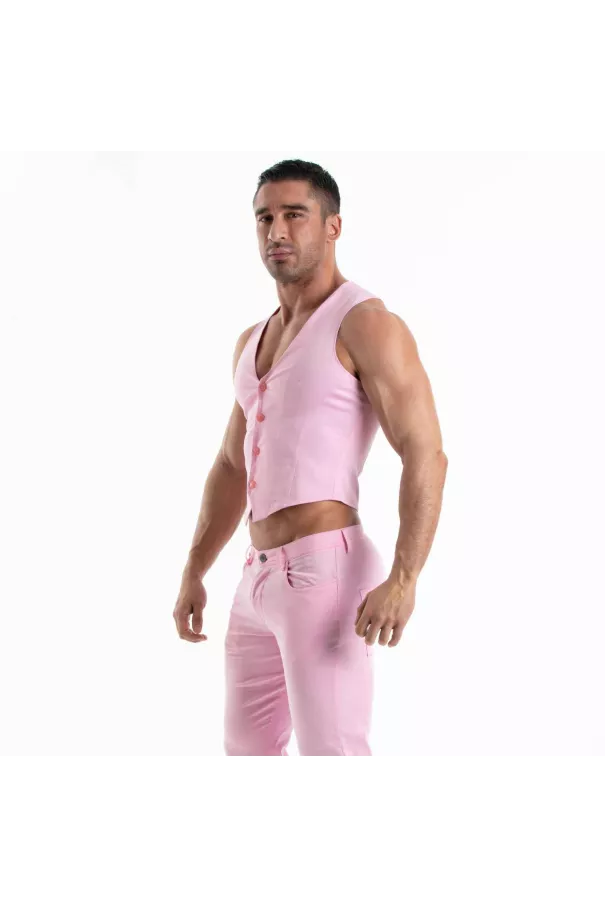 Chino Vest Pink