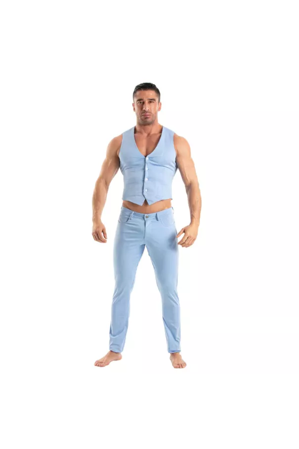 Chino Vest Blue