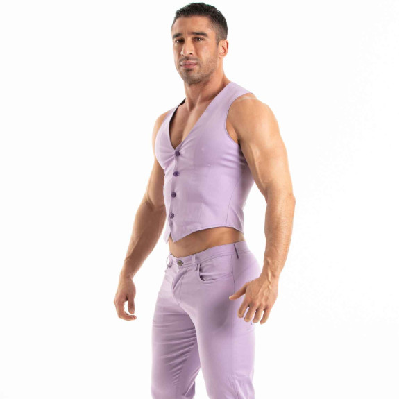 Chino Vest Purple