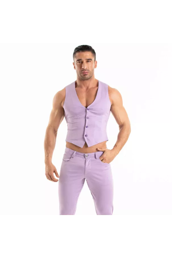 Chino Vest Purple