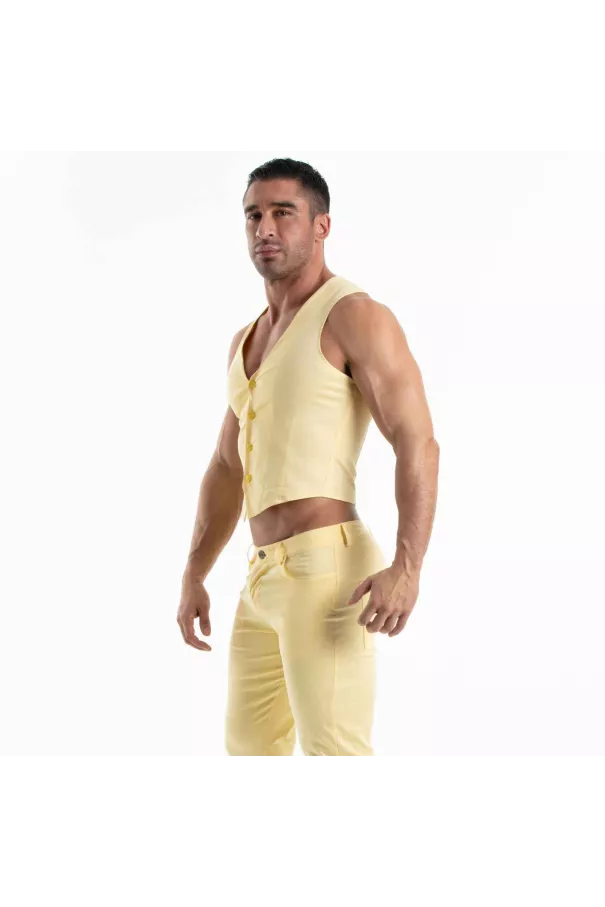 Chino Vest Yellow