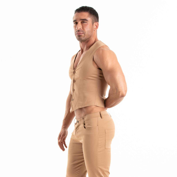 Chino Vest Brown