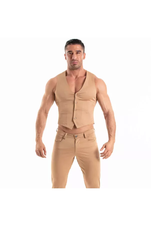 Chino Vest Brown