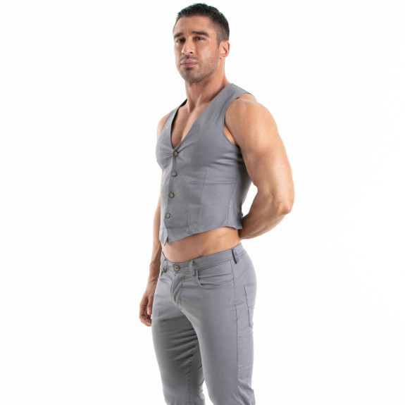 Chino Vest Grey