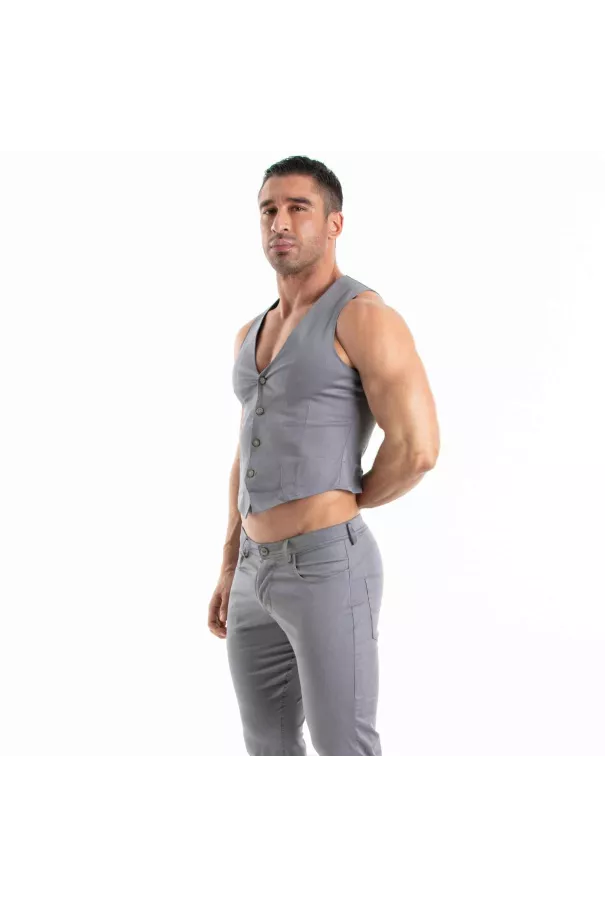 Chino Vest Grey