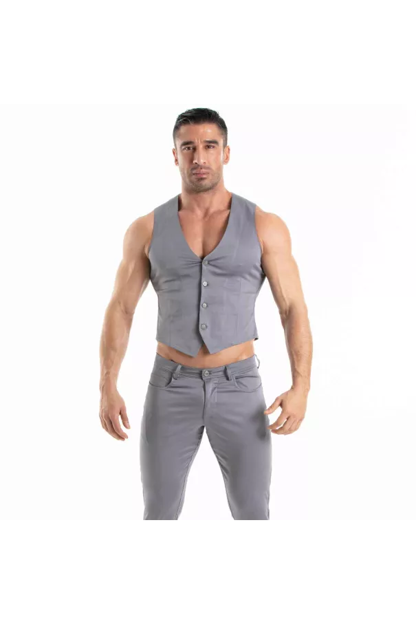 Chino Vest Grey