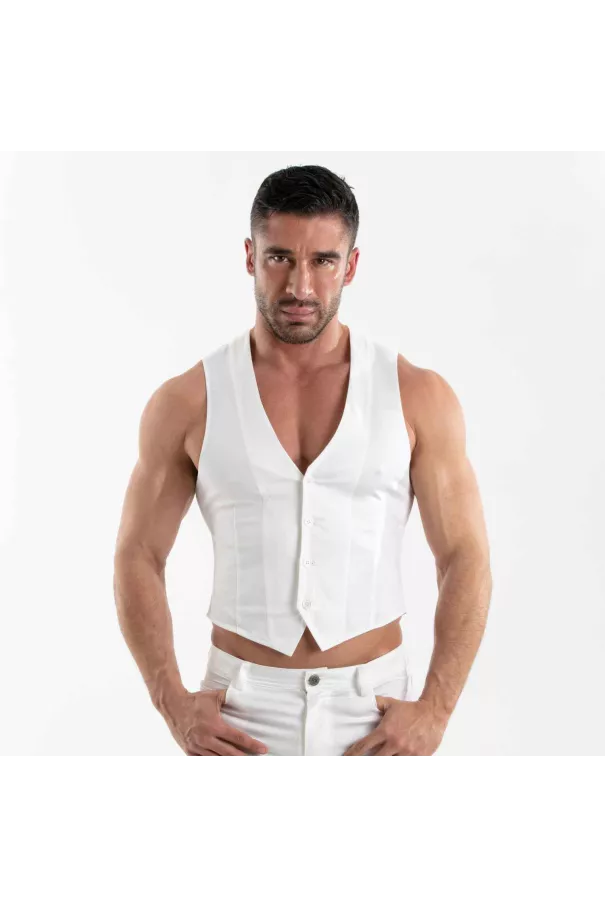 Chino Vest White