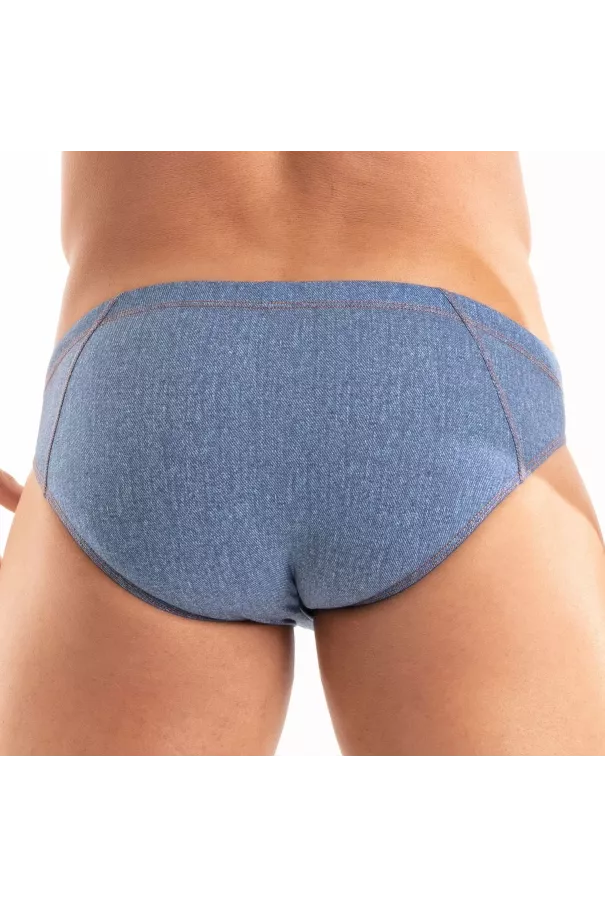 A Denim Swim Bikini From Back