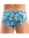 Printed Swim Brief Blue