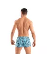 Printed Mini Swim Short Blue