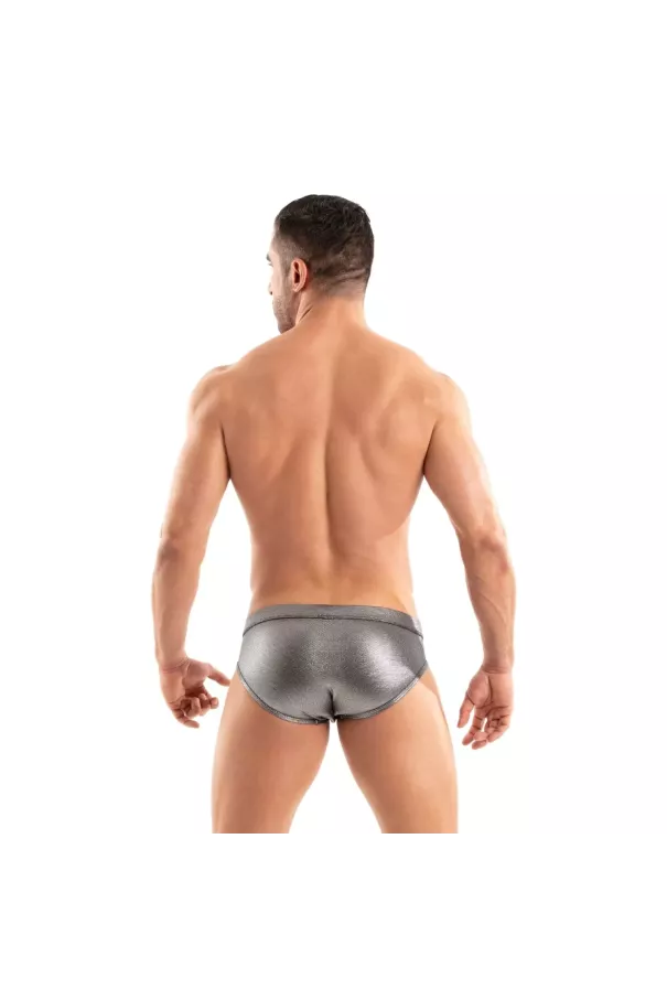 A Metal Swim Brief For Men From Back