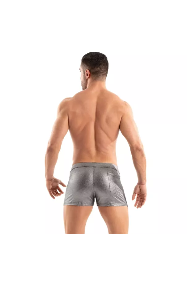 The Metal Zipped Swim Short Silver From The New Swimwear Collection