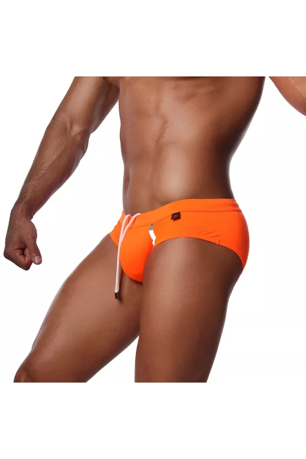 Happy Swim Briefs Neon Orange - TOFF-PARIS.com