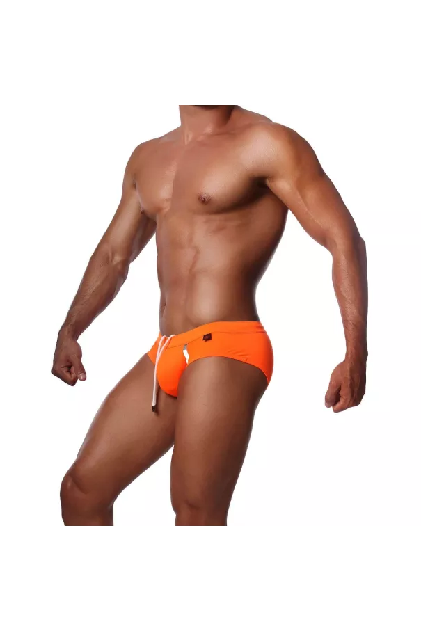 Happy Swim Briefs Neon Orange - TOFF-PARIS.com