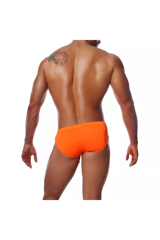 Happy Swim Briefs Neon Orange - TOFF-PARIS.com