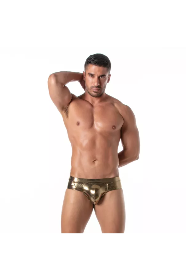 Men Wearing A Fiesta Briefs Gold