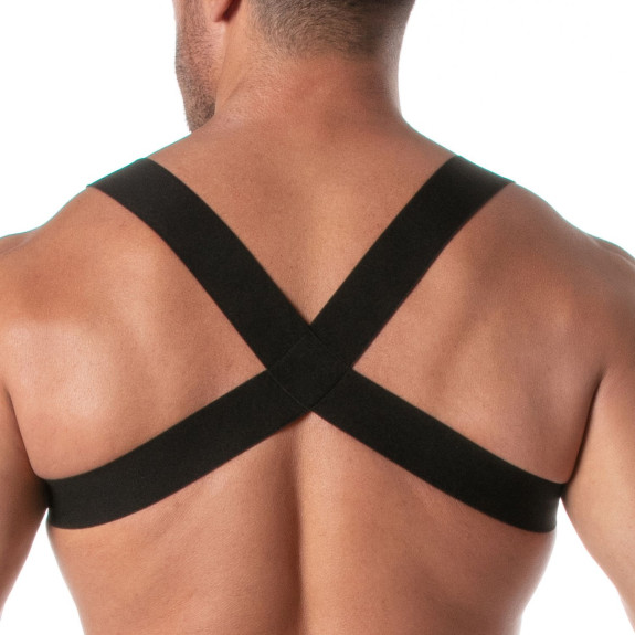 The Fiesta Zipped Pocket Harness Gold From Back