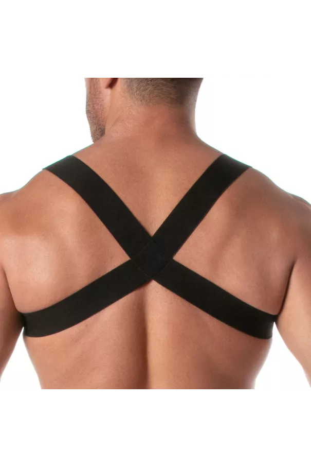 The Fiesta Zipped Pocket Harness Gold From Back