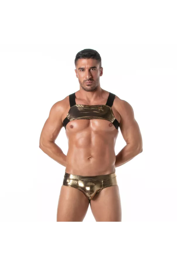 Men With A Fiesta Zipped Pocket Harness Gold